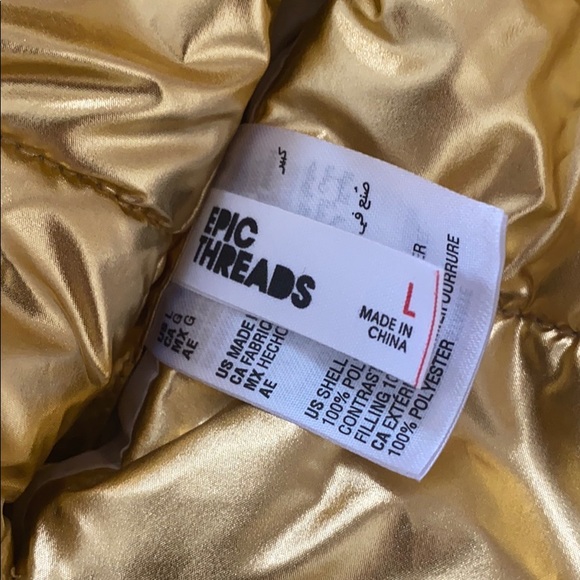 Epic threads faux fur reversible puffer down vest - Picture 10 of 10